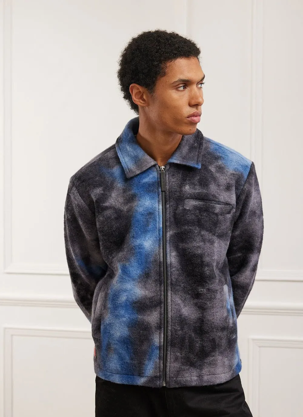 Galaxy Zip Overshirt | Wool | Navy