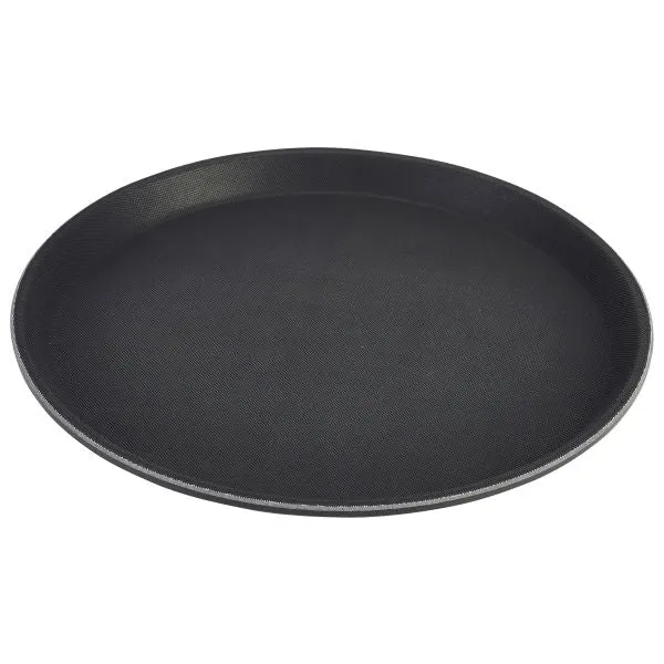 Gengrip 16" Round Non-Slip Bar Tray Black