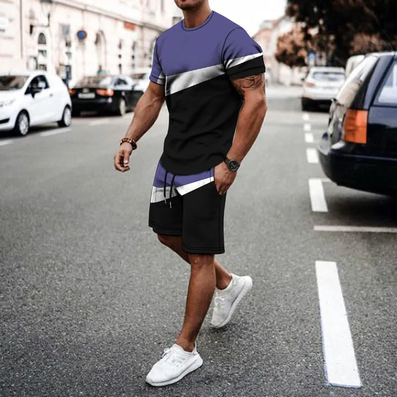 Gradient City Two Tone Short Sets