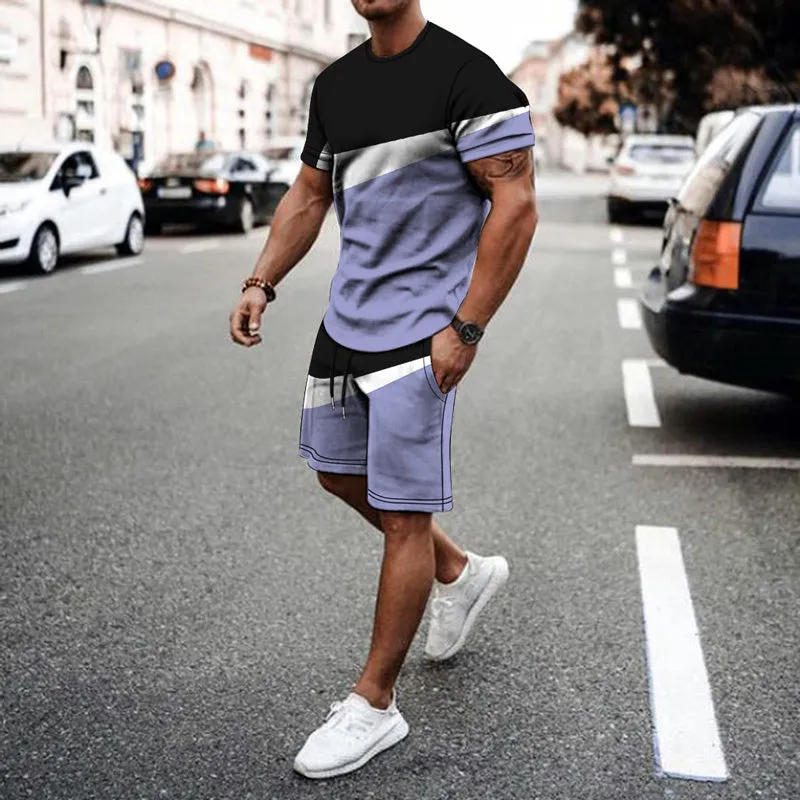 Gradient City Two Tone Short Sets