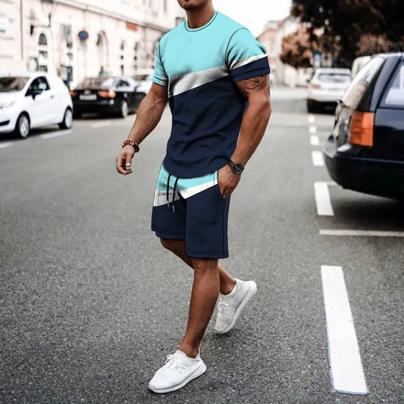 Gradient City Two Tone Short Sets