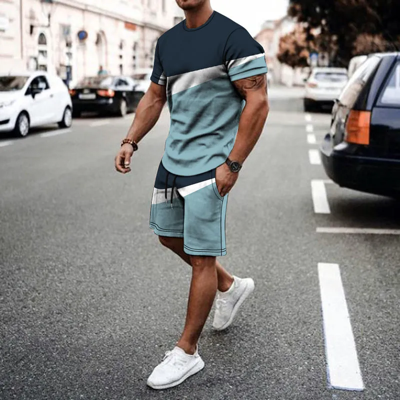 Gradient City Two Tone Short Sets