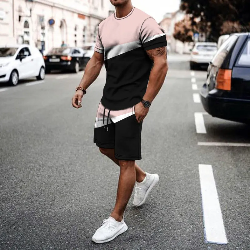 Gradient City Two Tone Short Sets