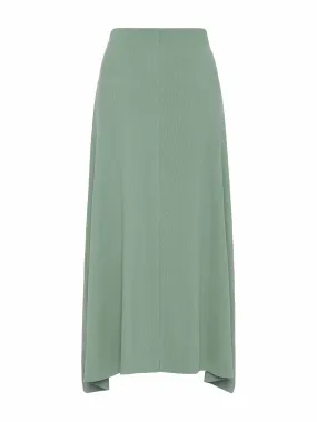 Green midi skirt