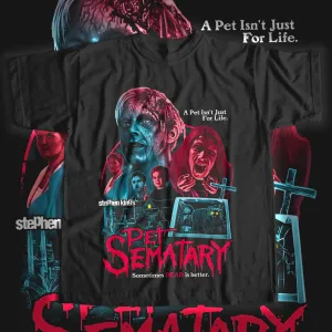 Halloween Horror Pet Sematary Classic Tee Shirt Scary Holiday (Copy)