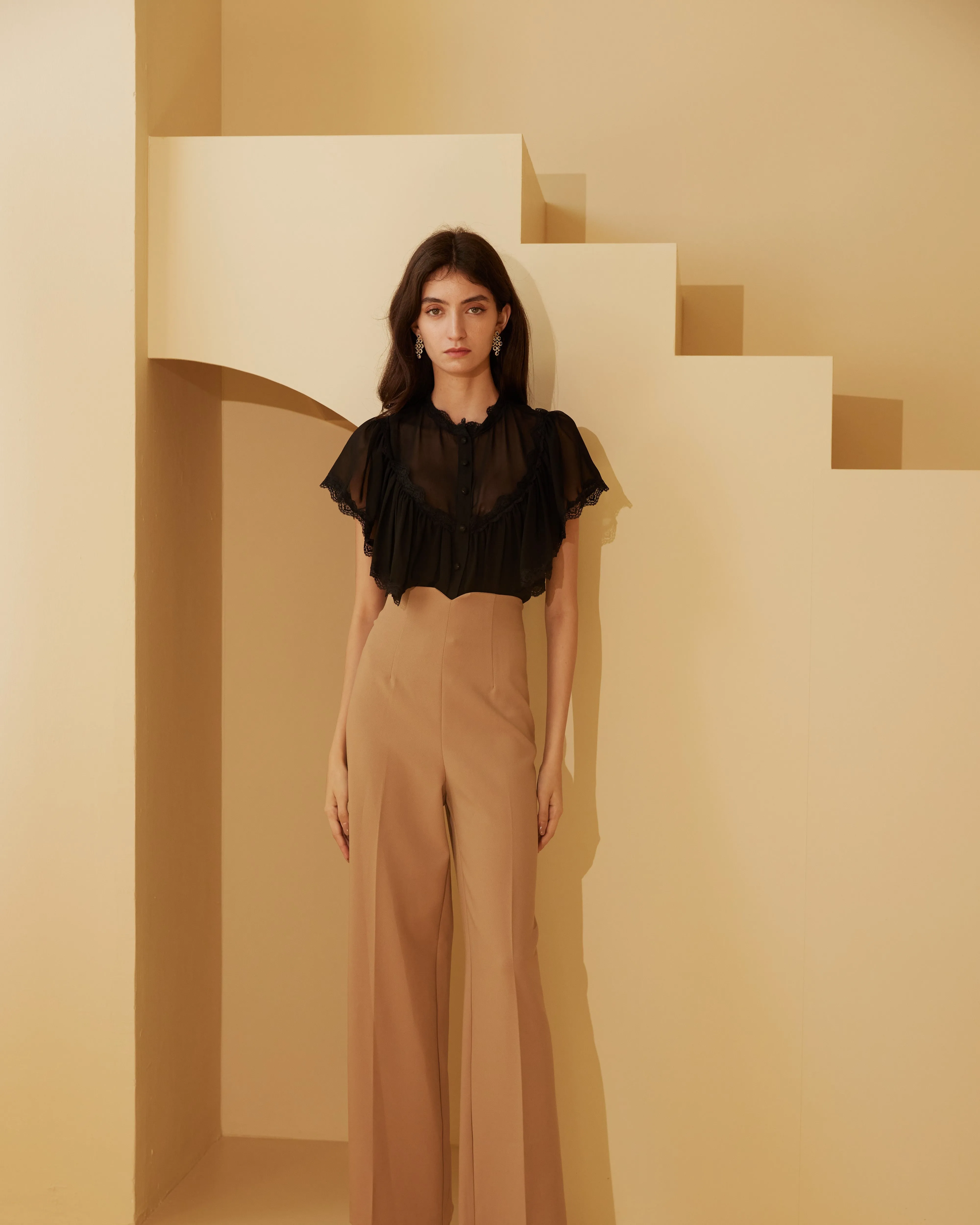 Hannah High Waist Pants (include Chain Belt - 0135PT002)