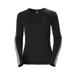 Helly Hansen W Lifa Active Stripe Crew Black