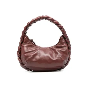HEREU Auburn Brown calf leather Handbag
