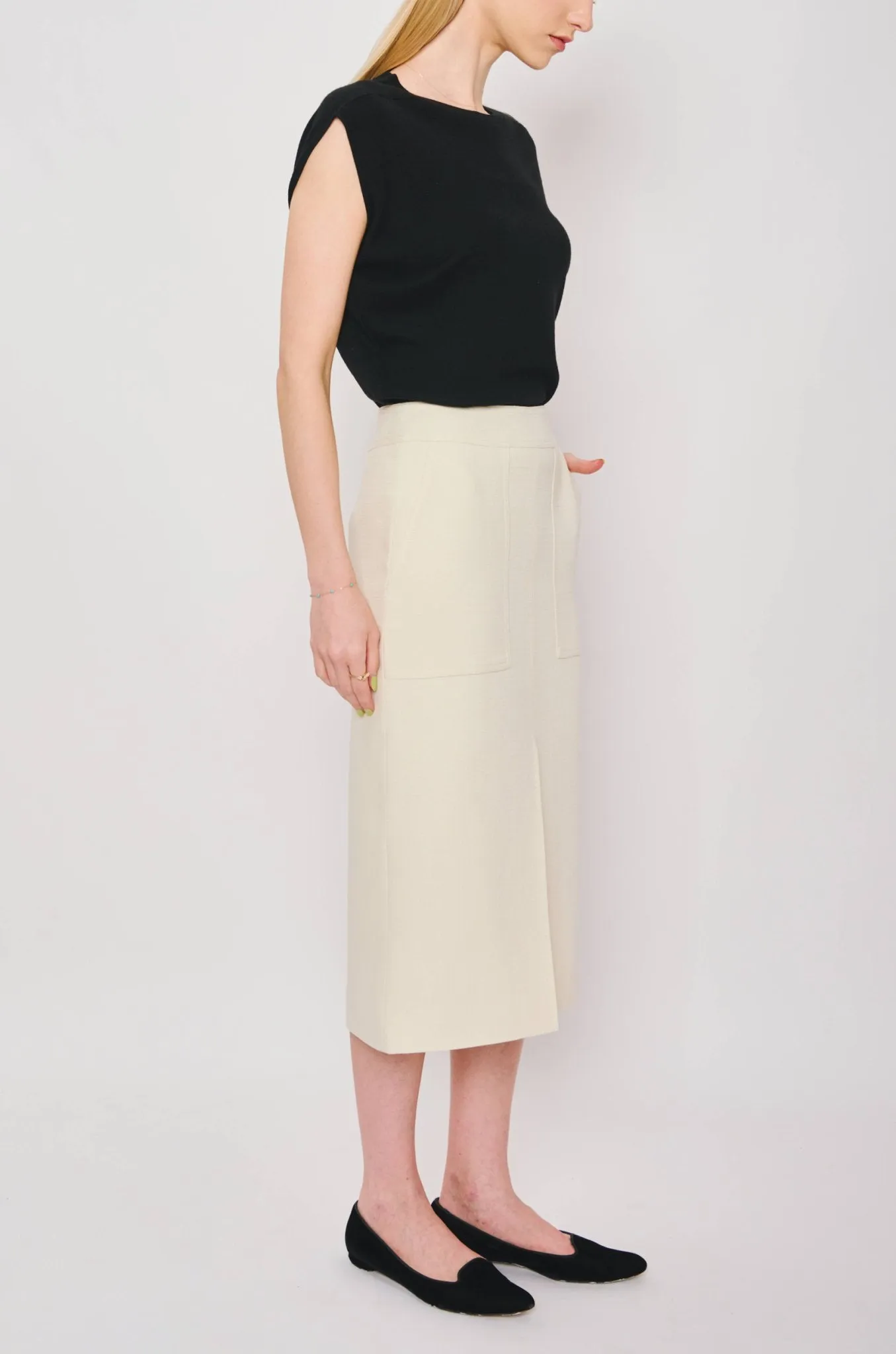 JAS midi skirt (Milk)