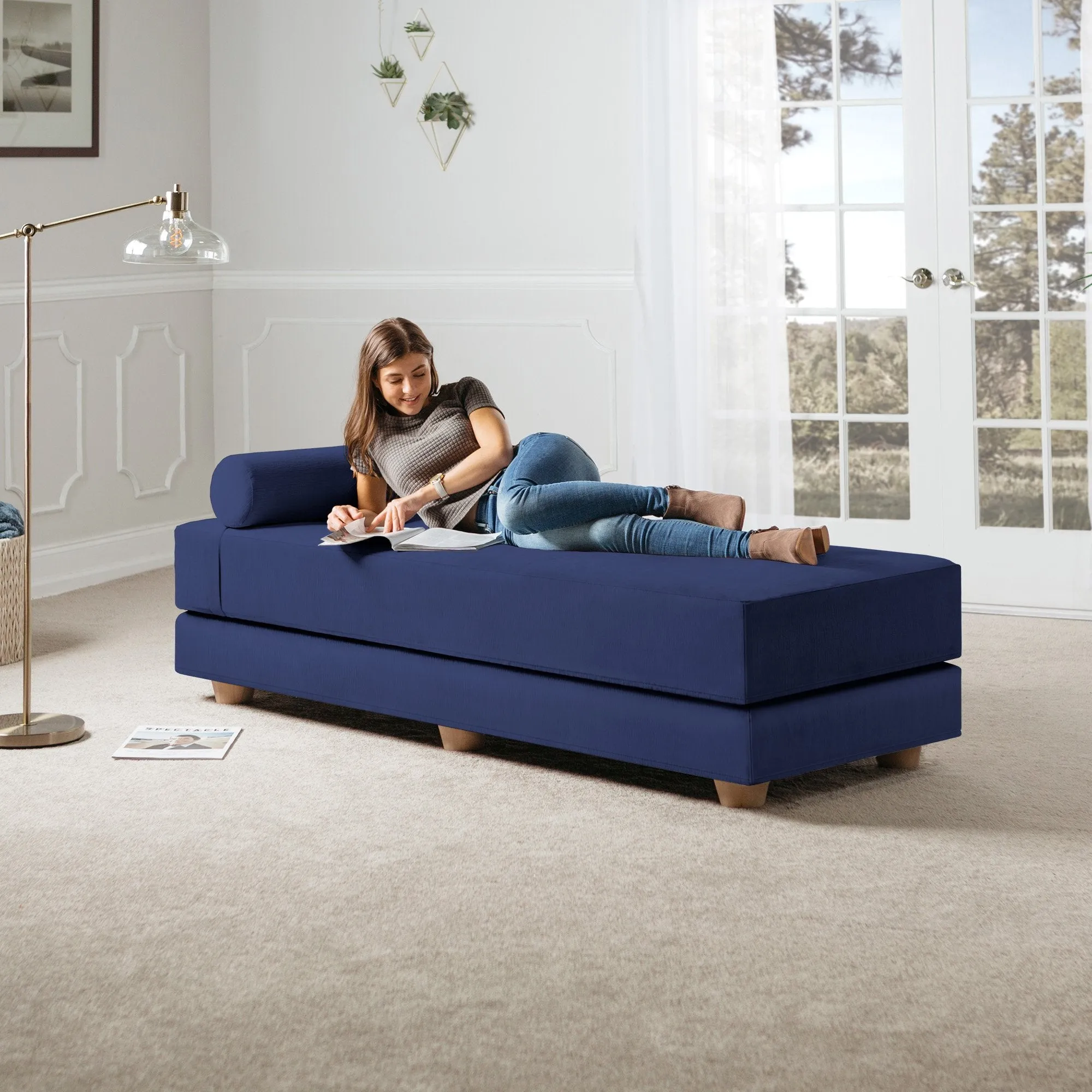 Jaxx Alon Convertible Queen Daybed & Mattress