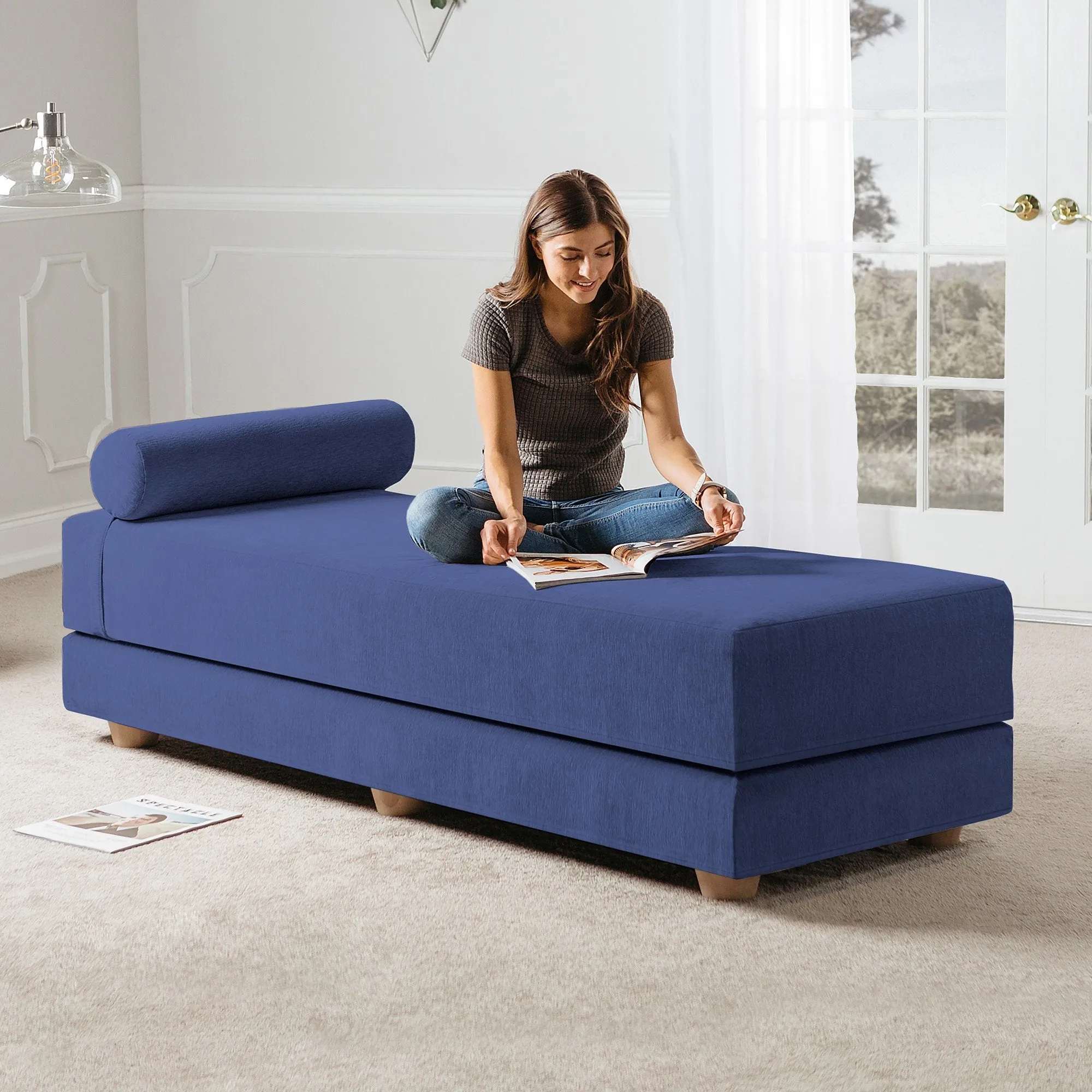 Jaxx Alon Convertible Queen Daybed & Mattress