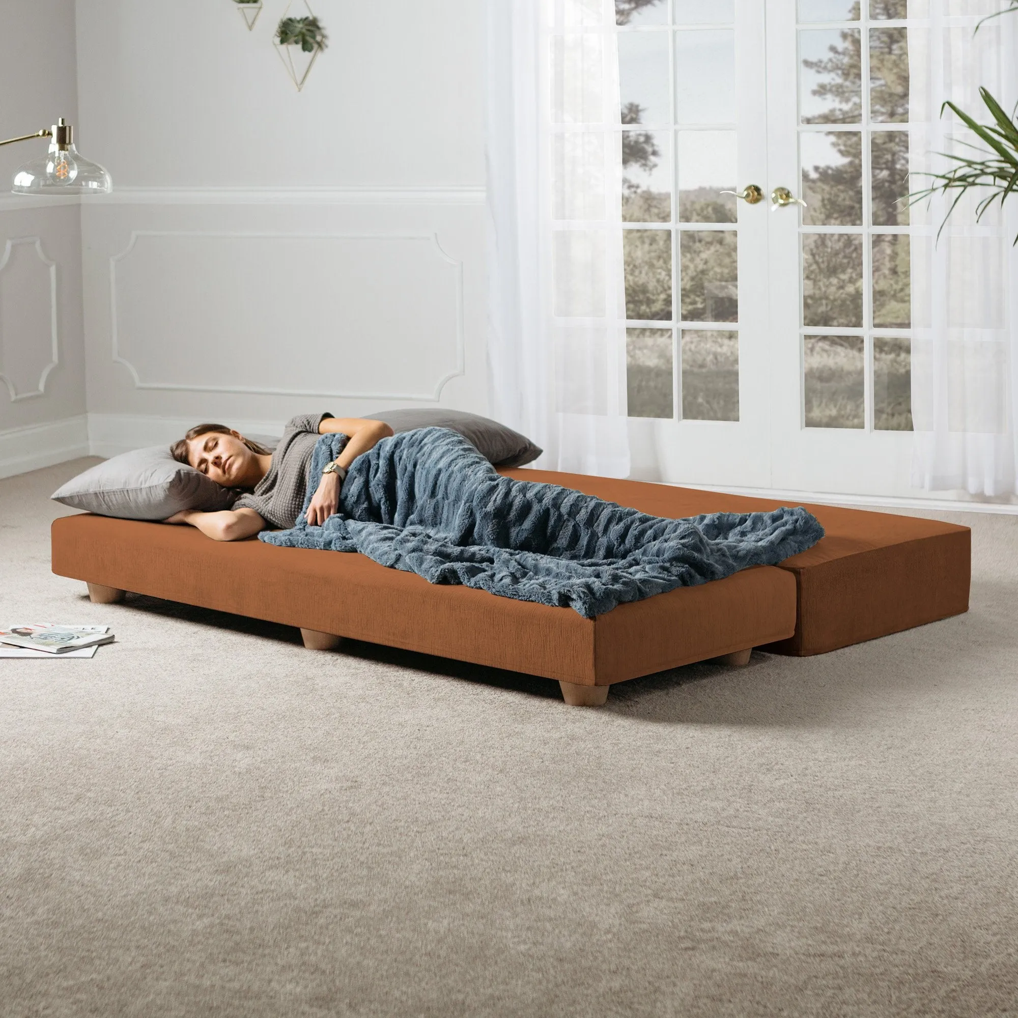 Jaxx Alon Convertible Queen Daybed & Mattress