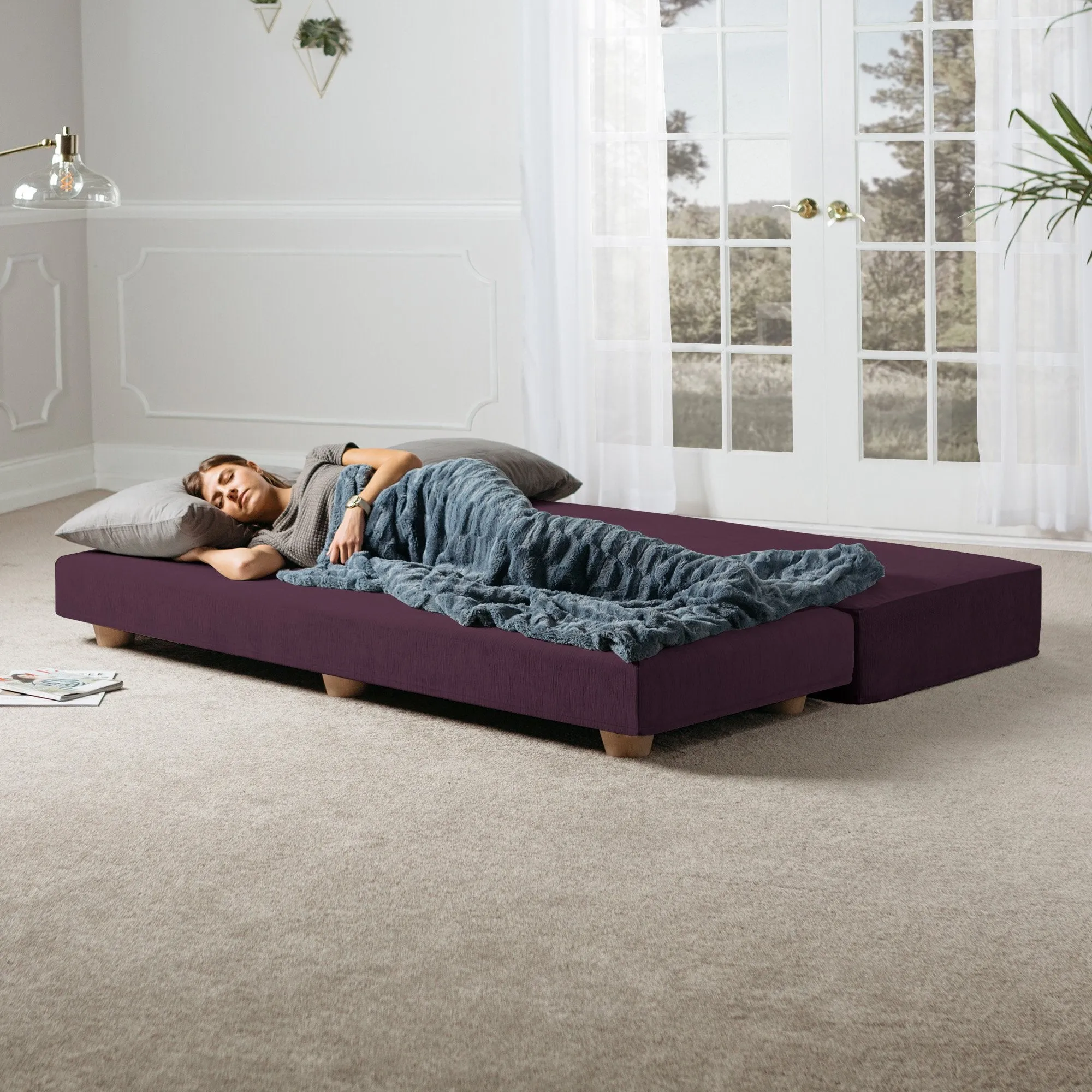 Jaxx Alon Convertible Queen Daybed & Mattress
