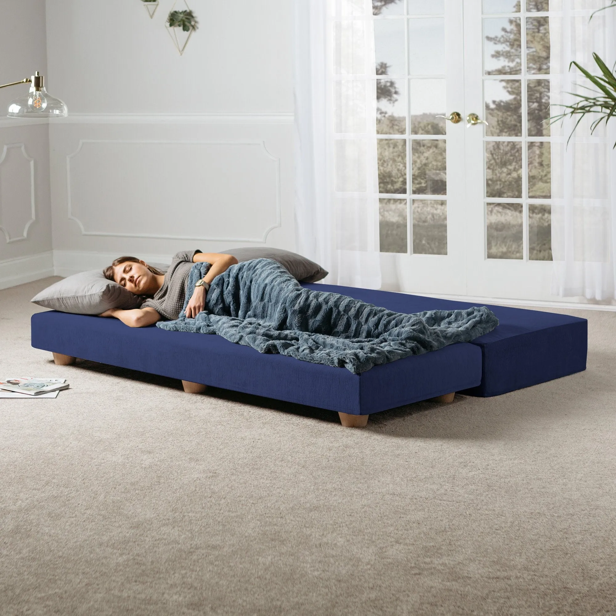 Jaxx Alon Convertible Queen Daybed & Mattress
