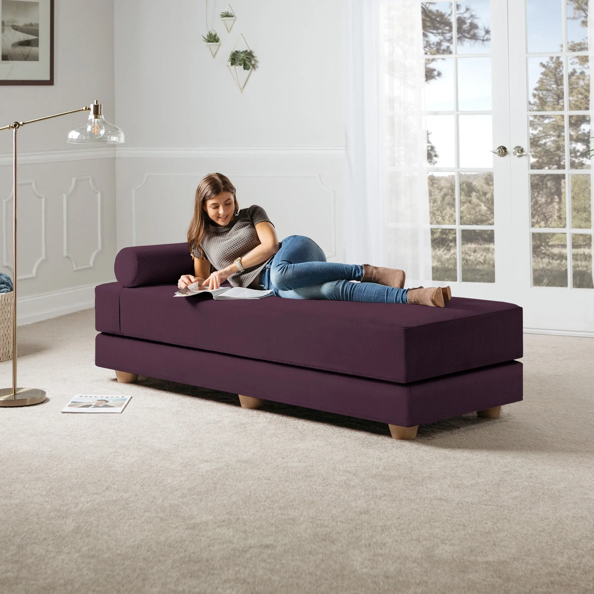 Jaxx Alon Convertible Queen Daybed & Mattress