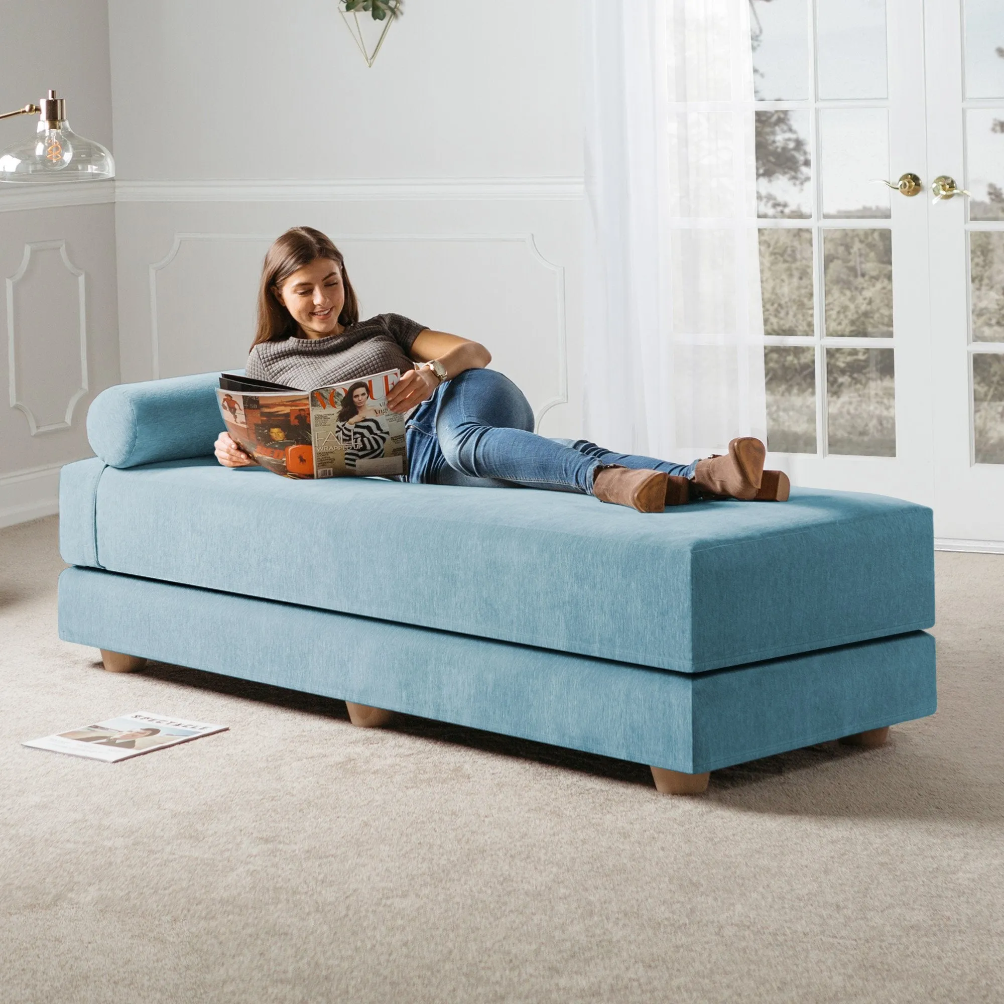 Jaxx Alon Convertible Queen Daybed & Mattress