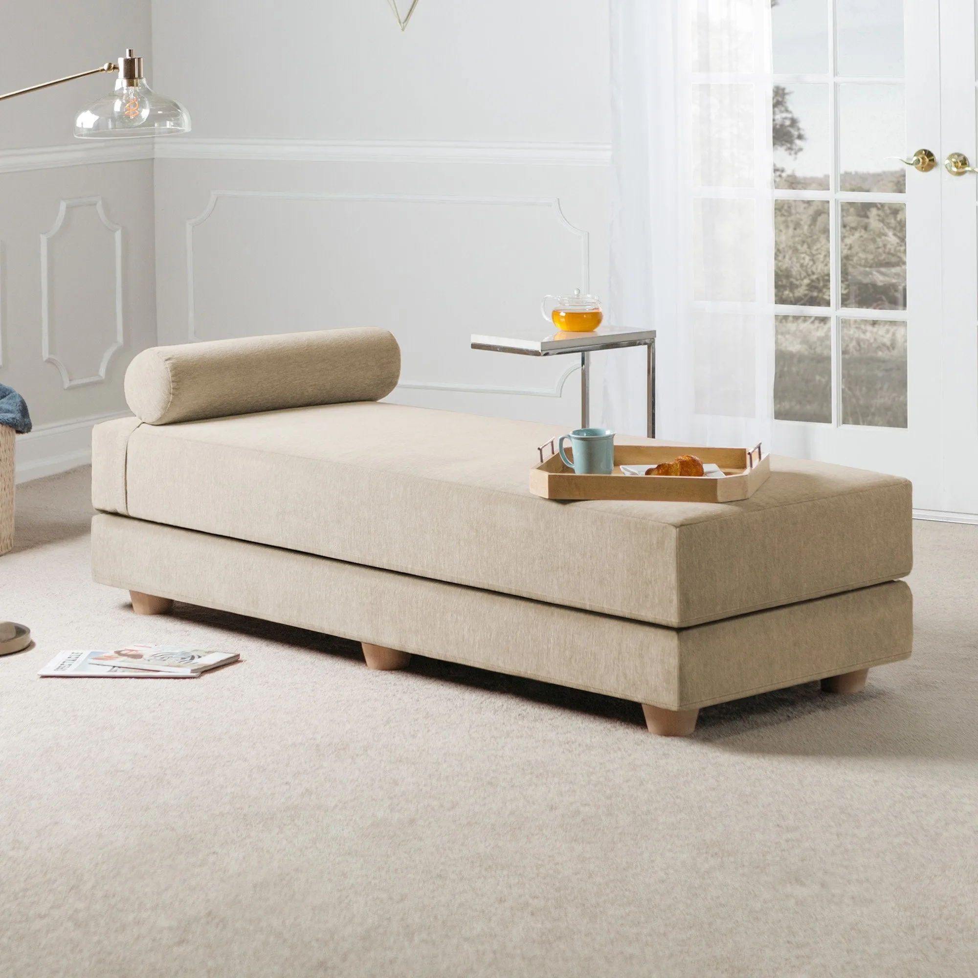 Jaxx Alon Convertible Queen Daybed & Mattress