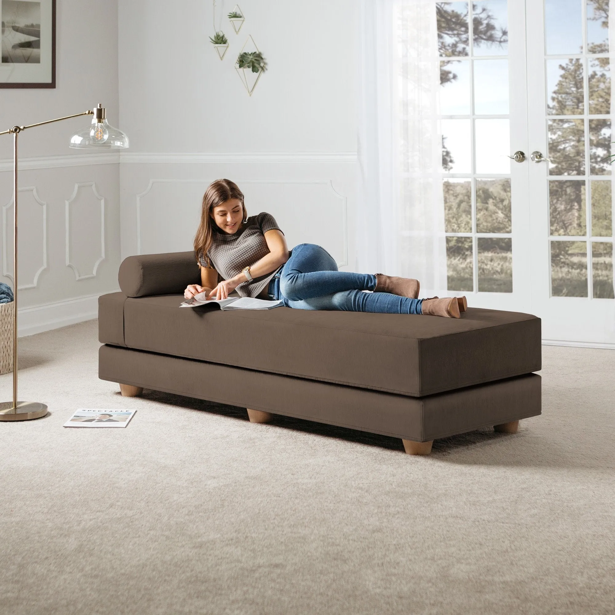 Jaxx Alon Convertible Queen Daybed & Mattress