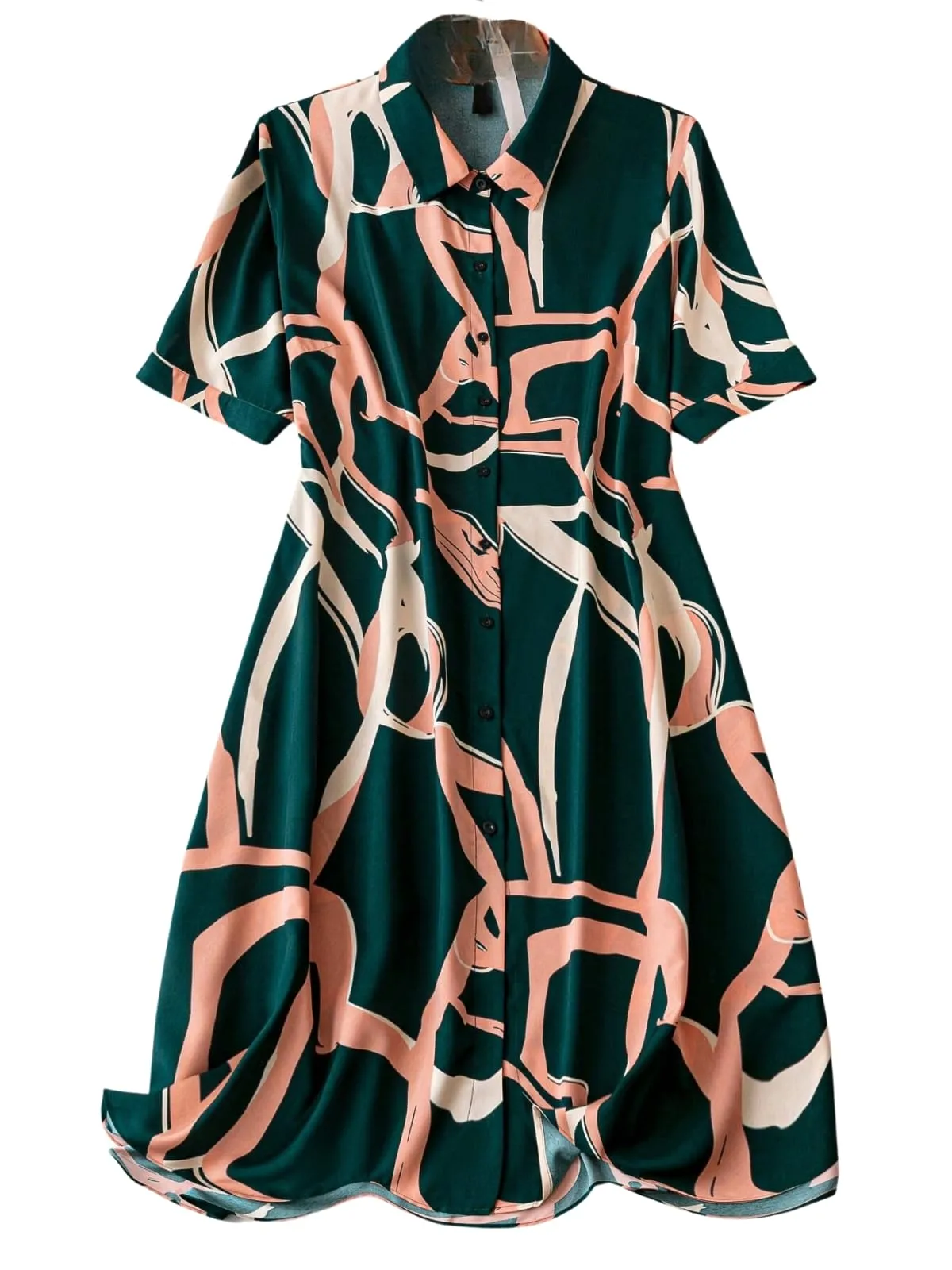 Leriya Fashion Dress for Women | One Piece Dress for Women | Beach Dress for Women (Medium, Green)