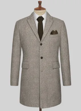 Light Weight Brown Tweed Overcoat
