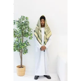 Light Yellow & Green Imamah