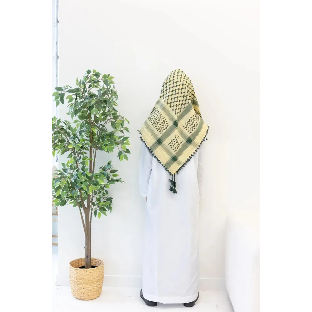 Light Yellow & Green Imamah