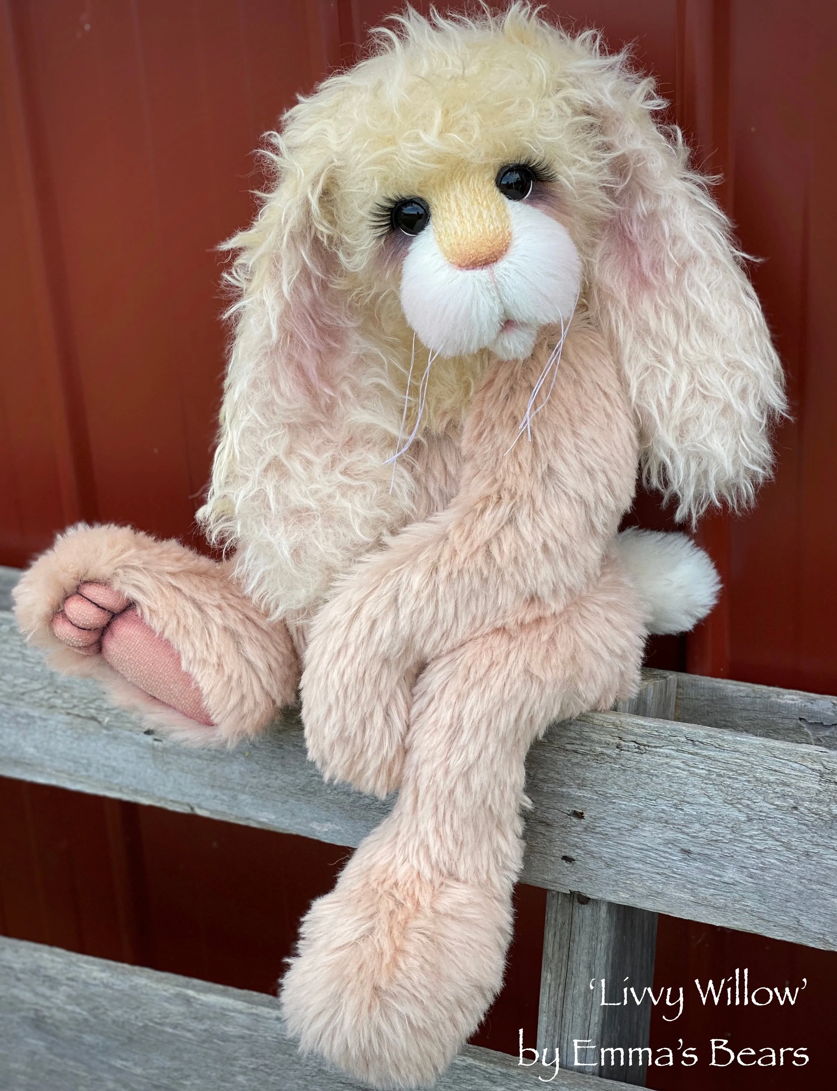 Livvy Willow - 21" Mohair and Alpaca Toddler Artist BUNNY by Emma's Bears - OOAK