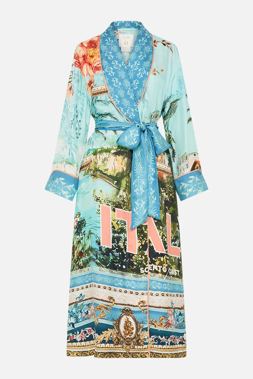 LONG ROBE WITH TIE FROM SORRENTO WITH LOVE