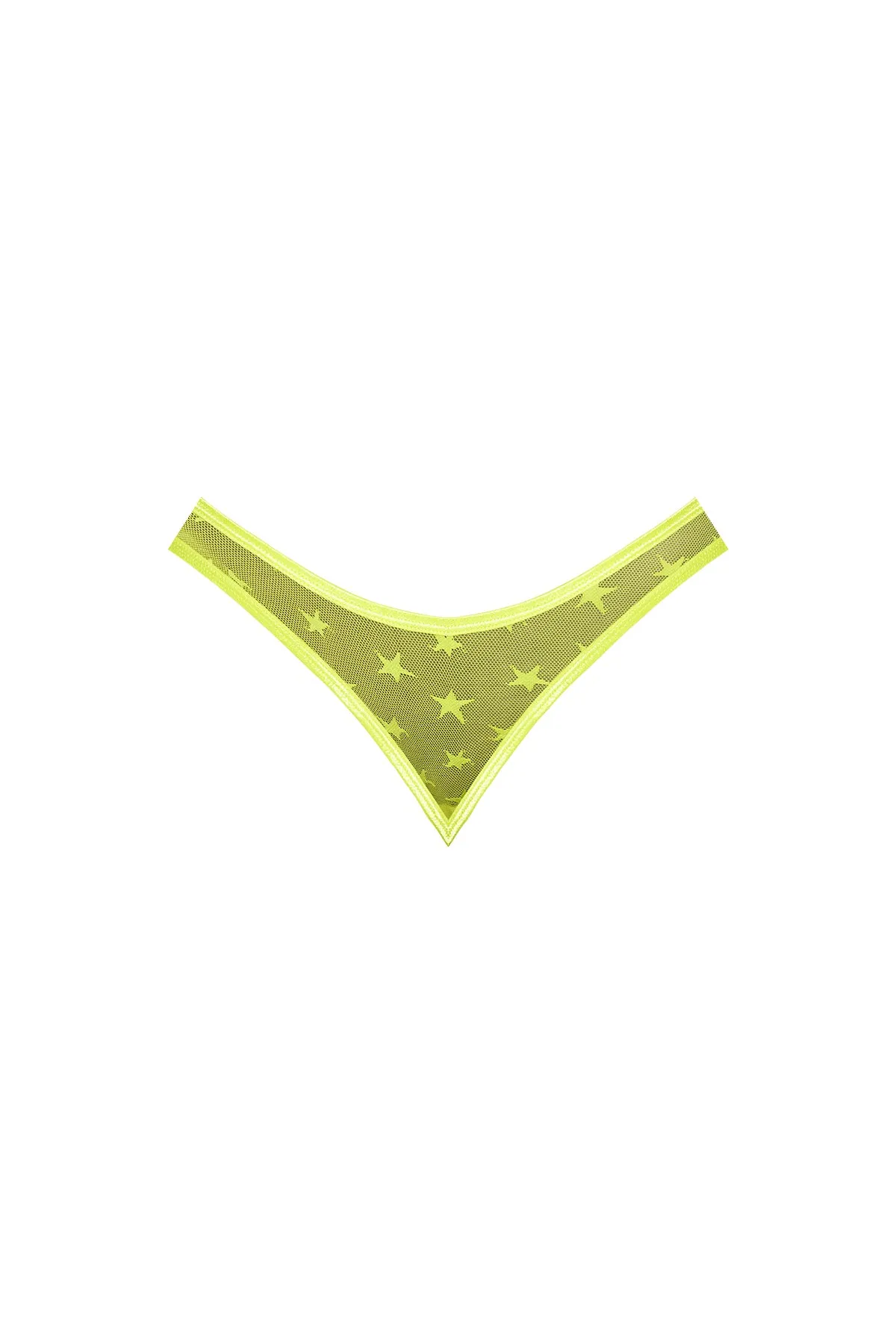 Magic Silk Love Star High Leg High Waist Micro Tanga Neon Chartreuse