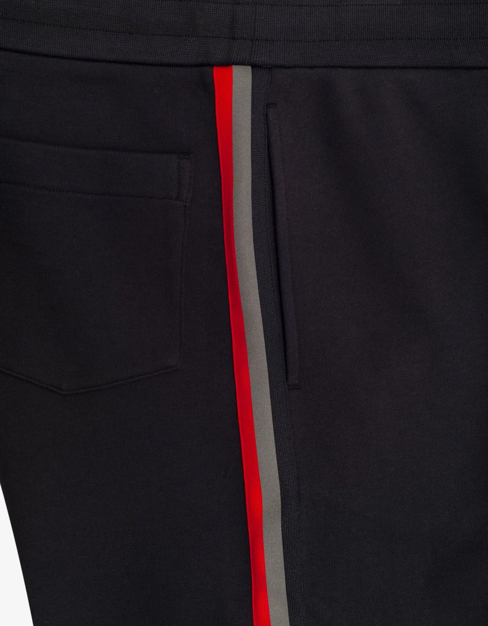 Navy Blue Tricolour Tape Sweat Shorts