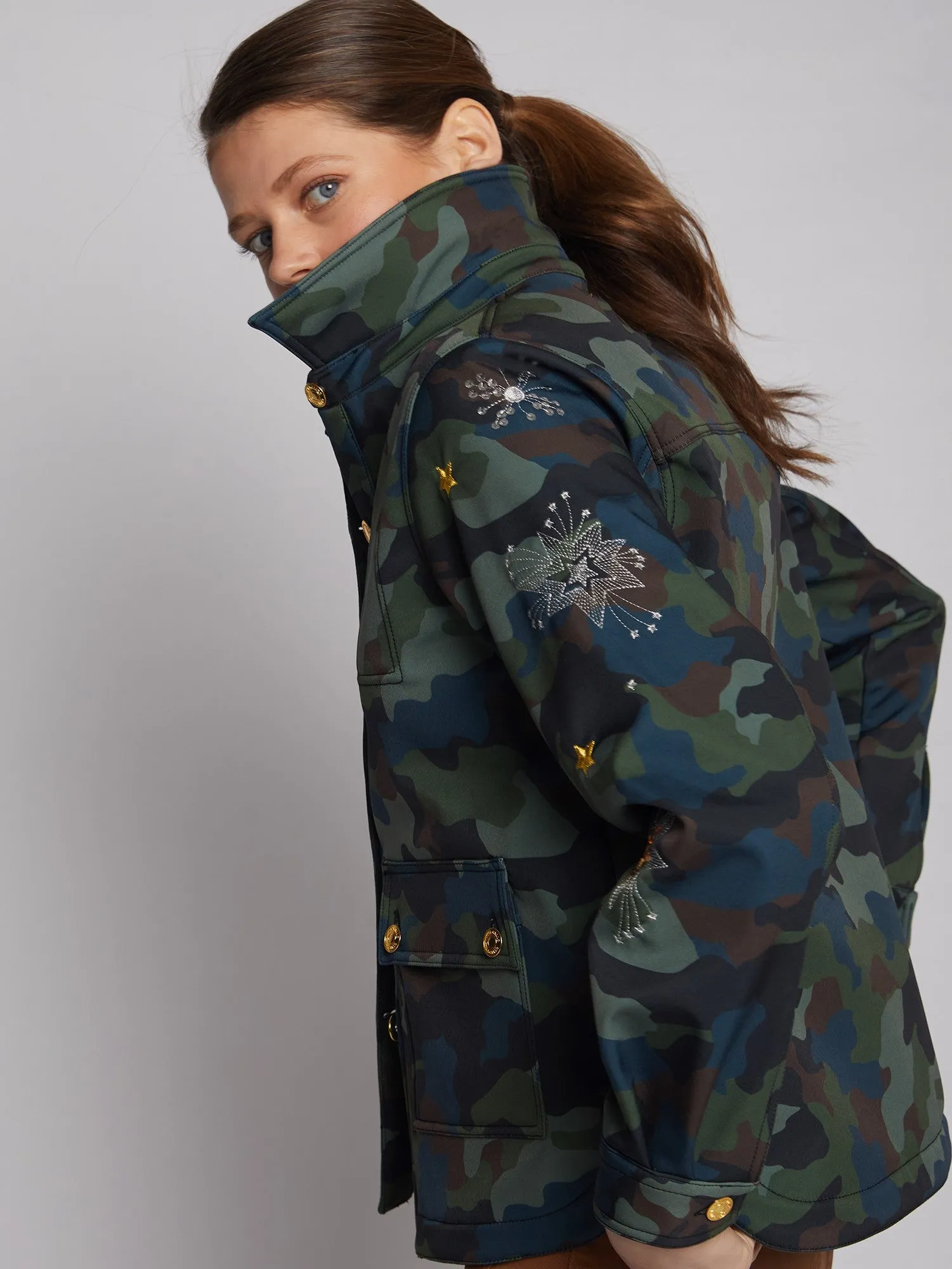 Olivia Camo Shacket
