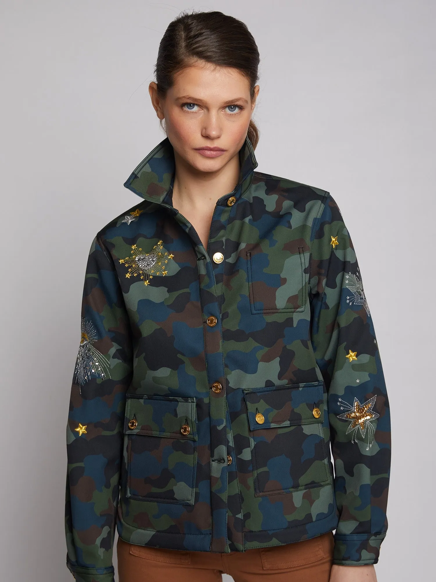 Olivia Camo Shacket