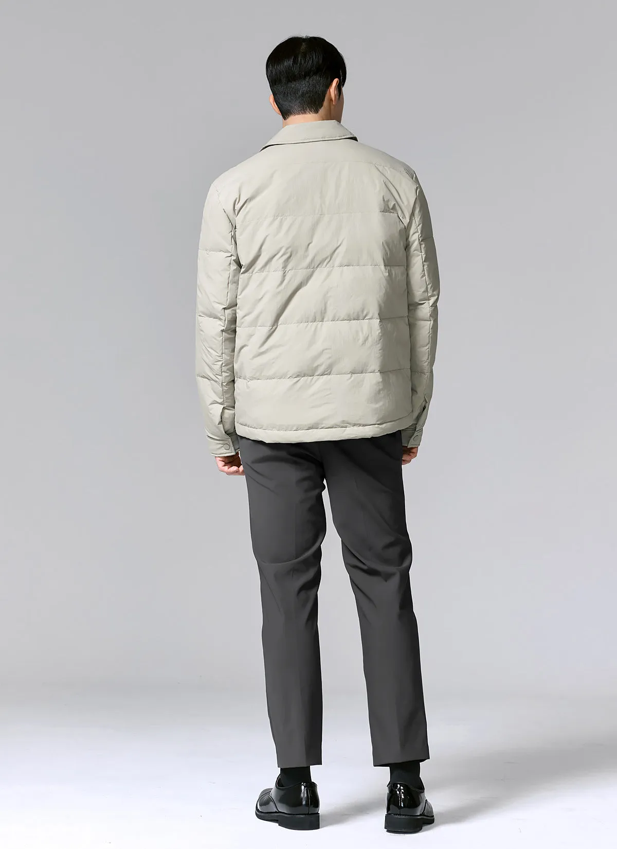 Out-pocket goose down shacket