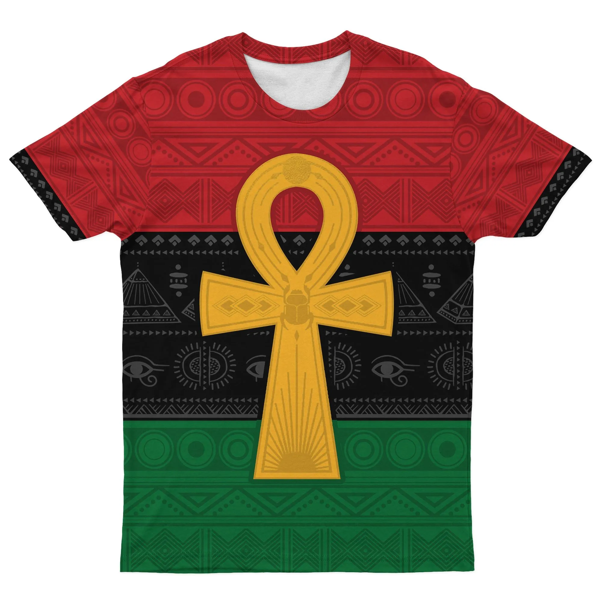 Pan African Ankh T-shirt And Shorts Set