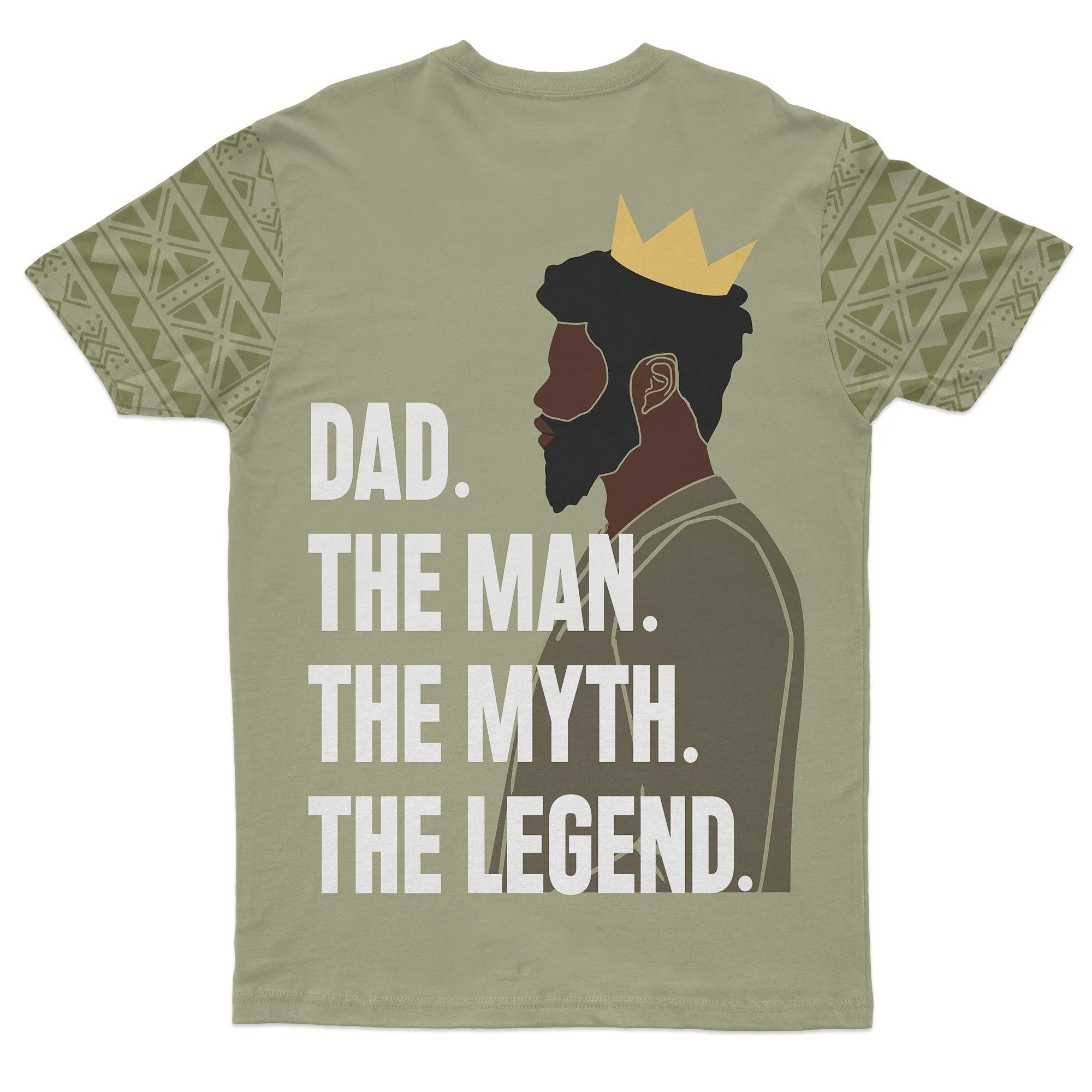 Personalized Black Dad T-shirt