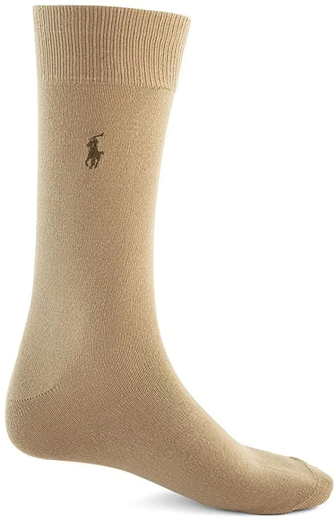 Polo Ralph Lauren Men's 3-Pack Super Soft Crew Dress Socks