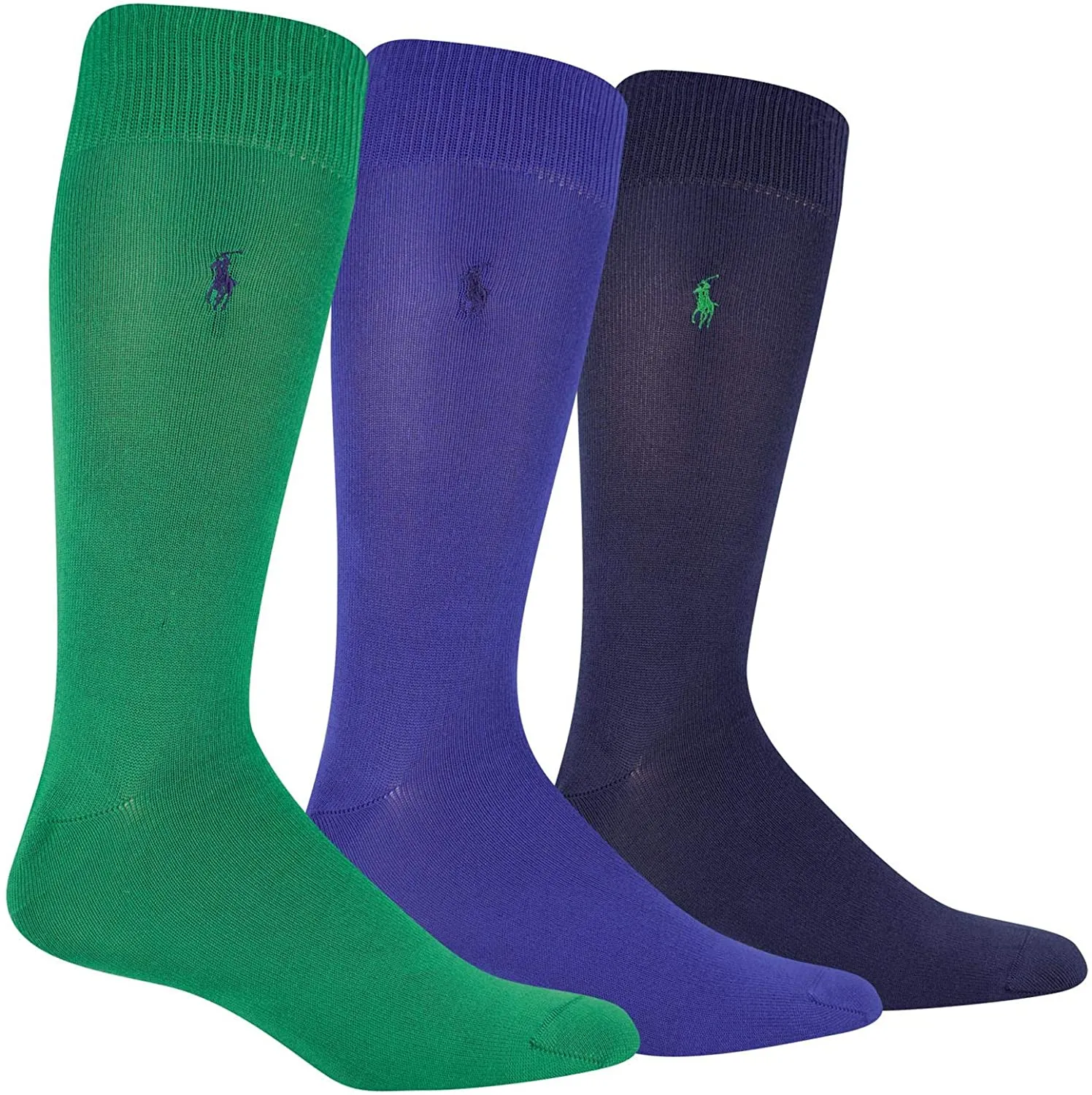 Polo Ralph Lauren Men's 3-Pack Super Soft Crew Dress Socks