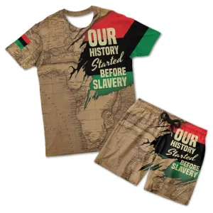Power African T-shirt and Shorts Set