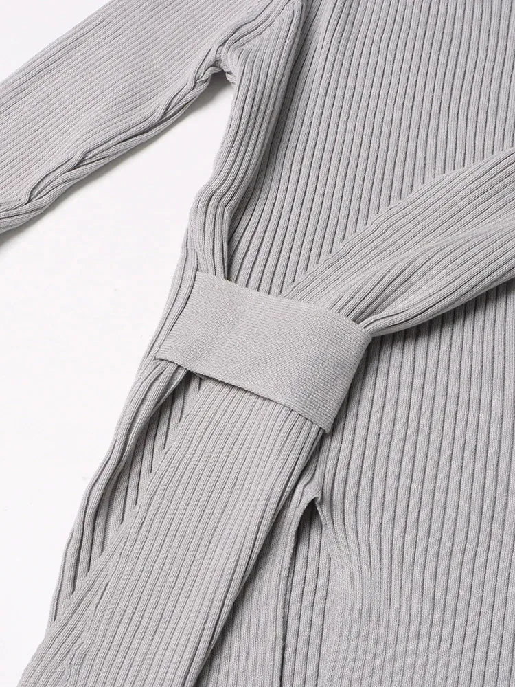 Pre Order:  Crisscross Top Pants Knit Set