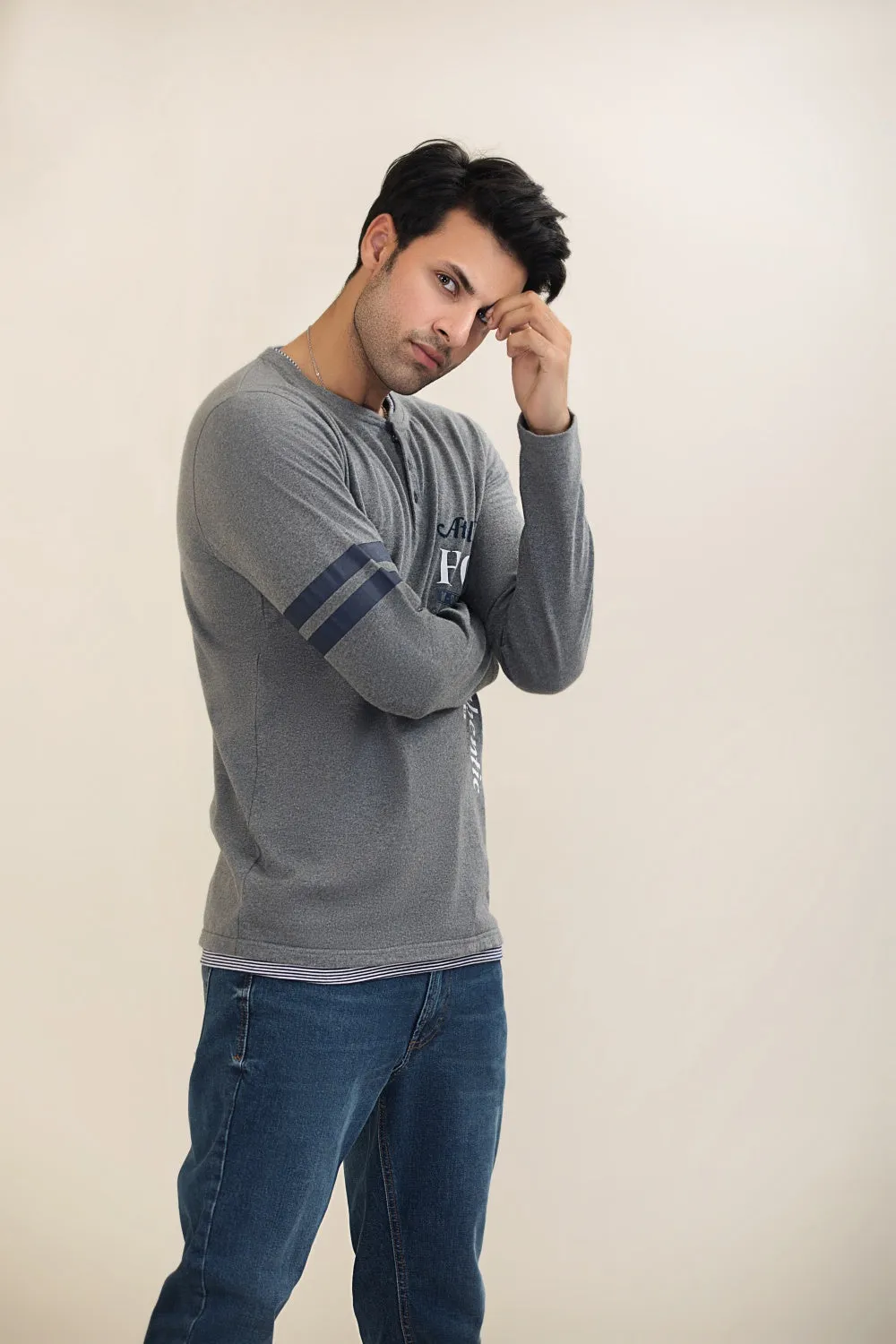 Premium Graphic Henley