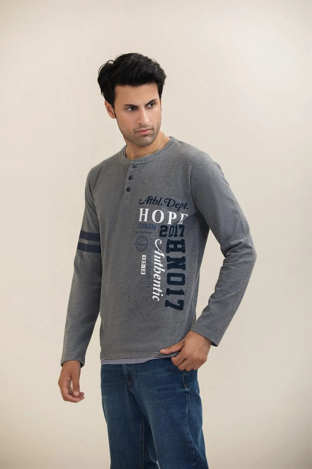 Premium Graphic Henley