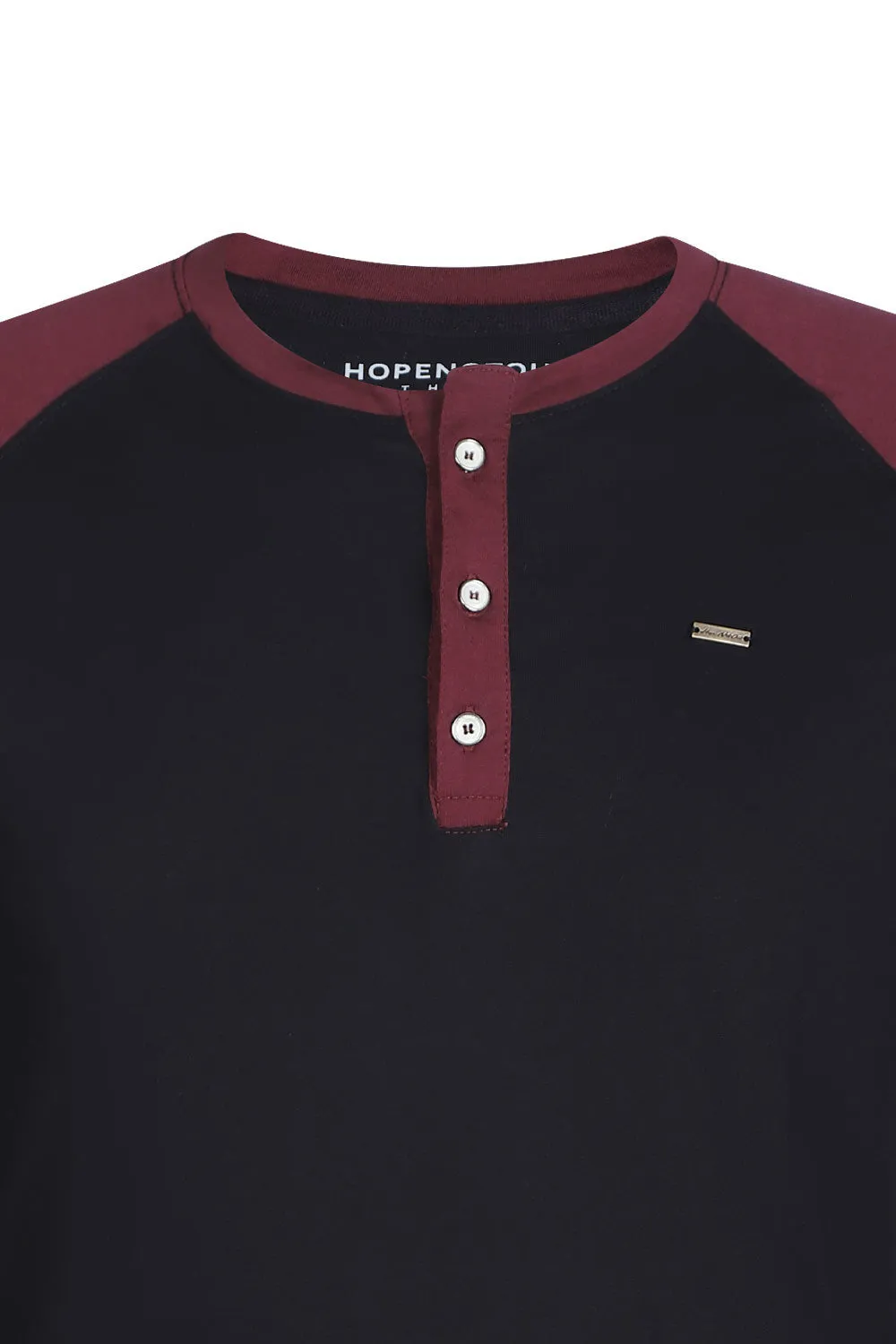 Premium Panelled Raglan Henley