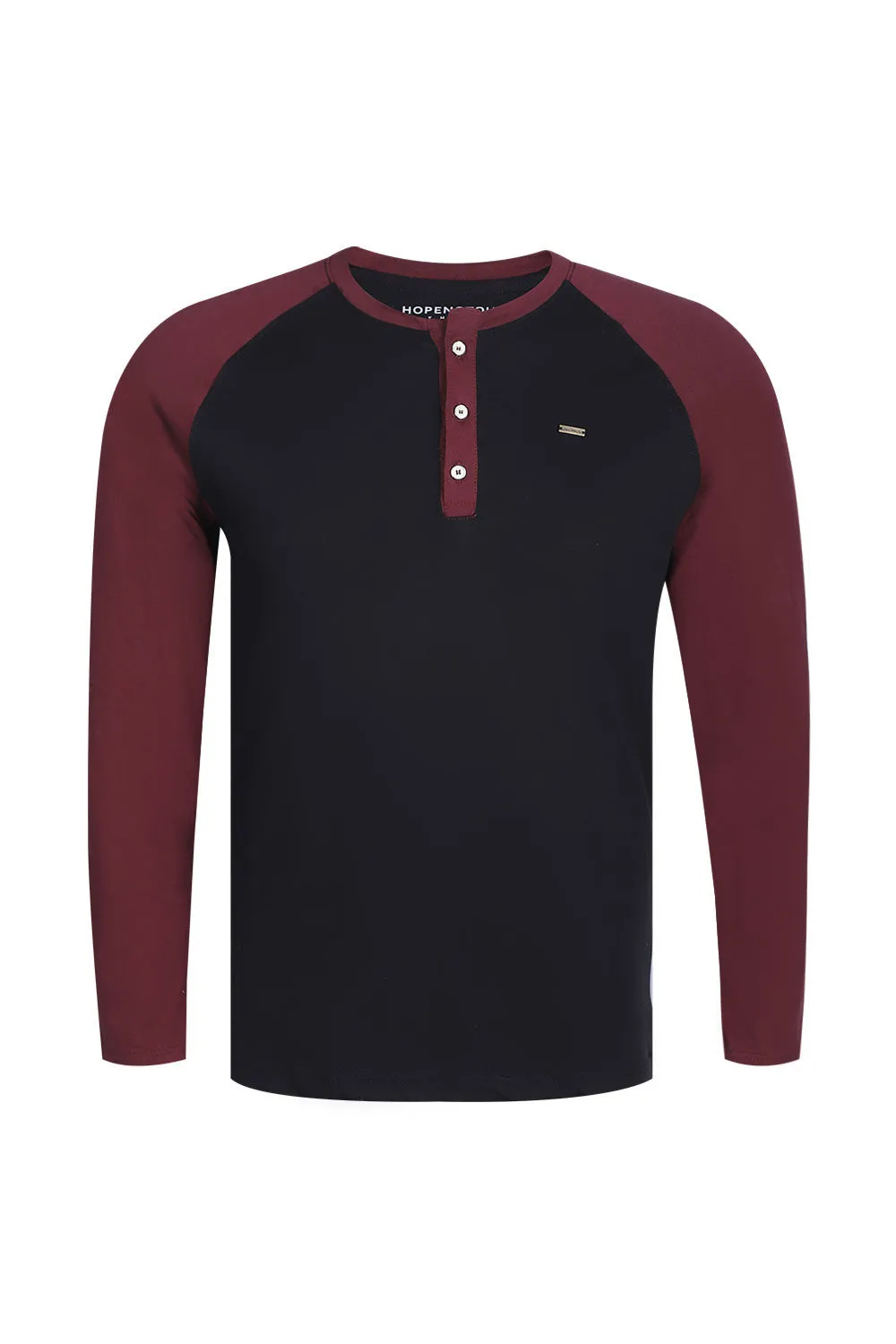 Premium Panelled Raglan Henley