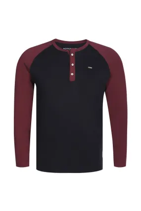 Premium Panelled Raglan Henley