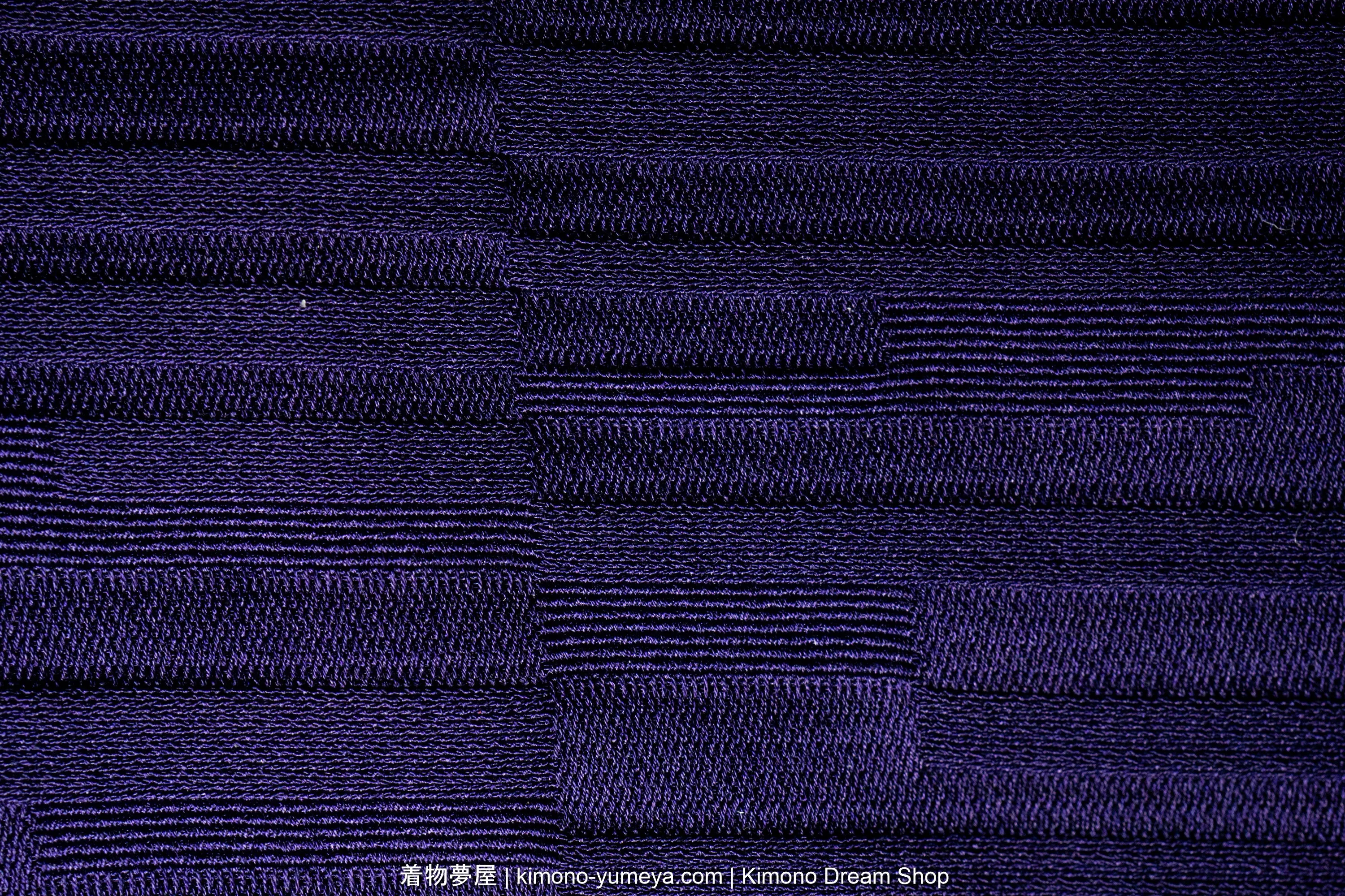 Purple Iromuji Michiyuki for Women - Traditional Japanese Kimono Jacket - Solid Color - Rectangles