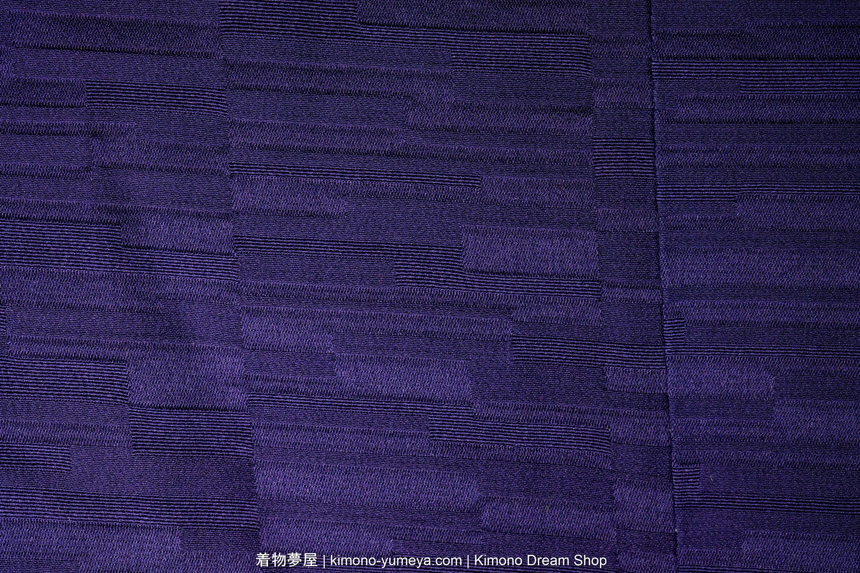 Purple Iromuji Michiyuki for Women - Traditional Japanese Kimono Jacket - Solid Color - Rectangles