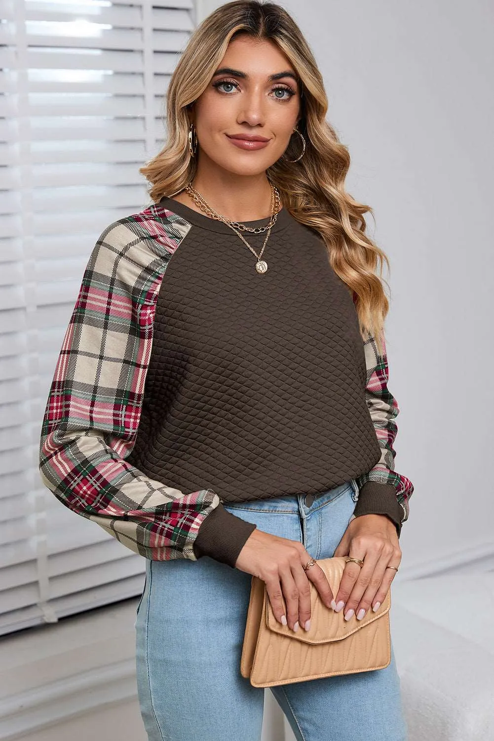 Quilted Raglan Sleeve Sweatshirt: Comfort Meets Cool Style
