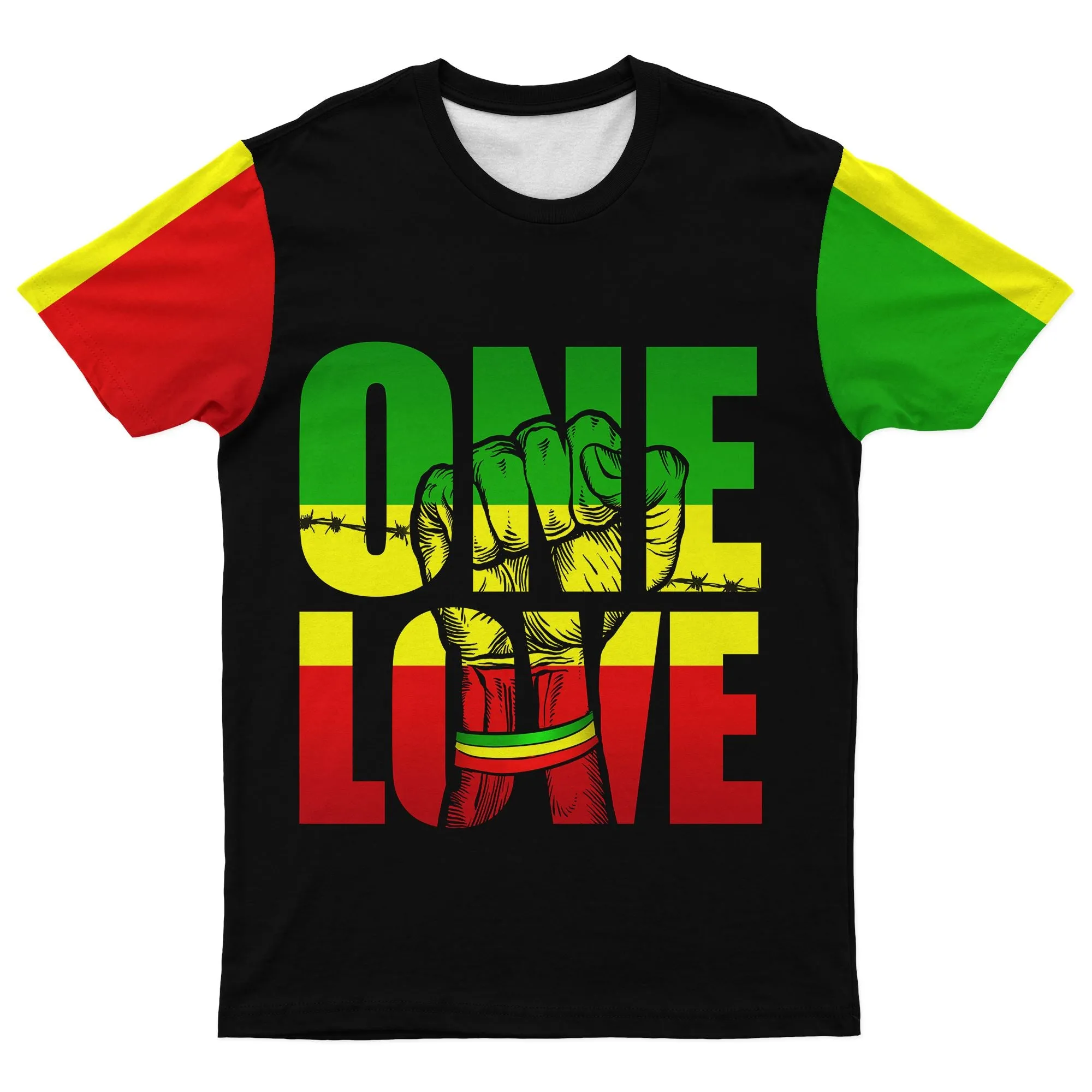 Reggae One Love T-shirt and Shorts Set
