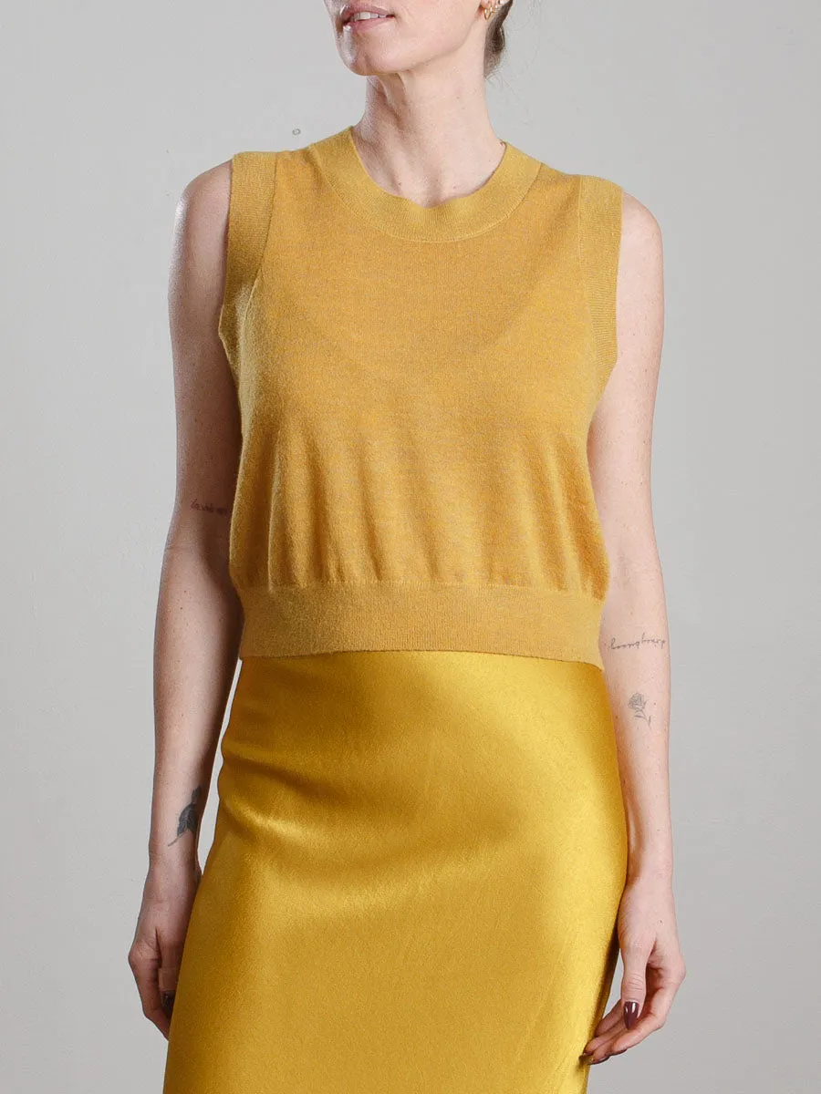 Rumi Crop in Dulce Knitwear - Sun