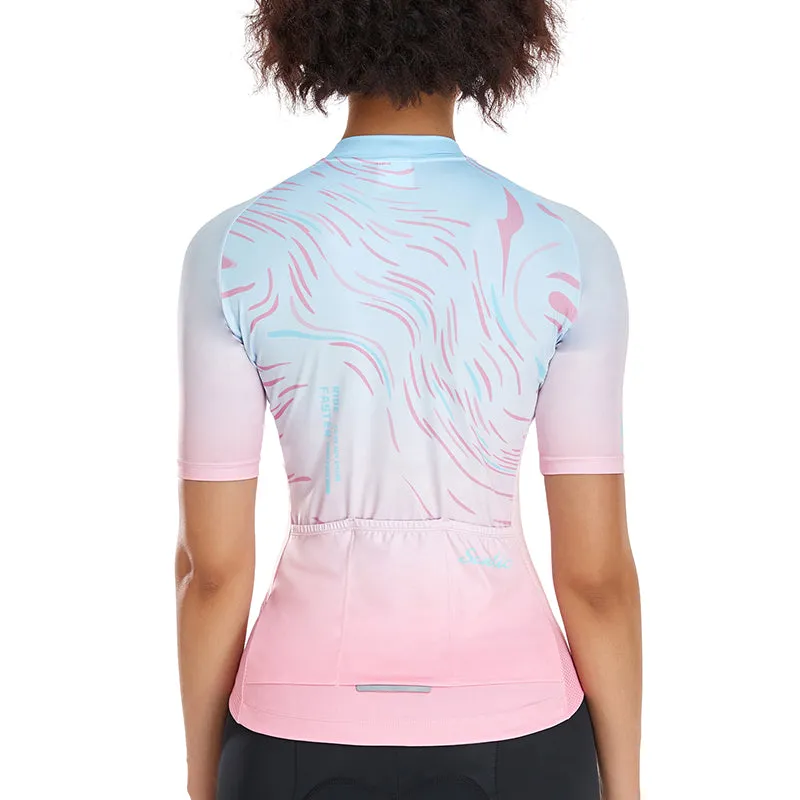 Santic Sight Fan  Womens Cycling Jersey Short Sleeves Pink